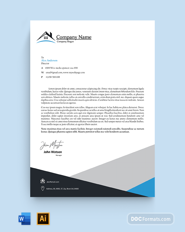 5 Best Construction Business Letterhead Templates Ms Word Word Images